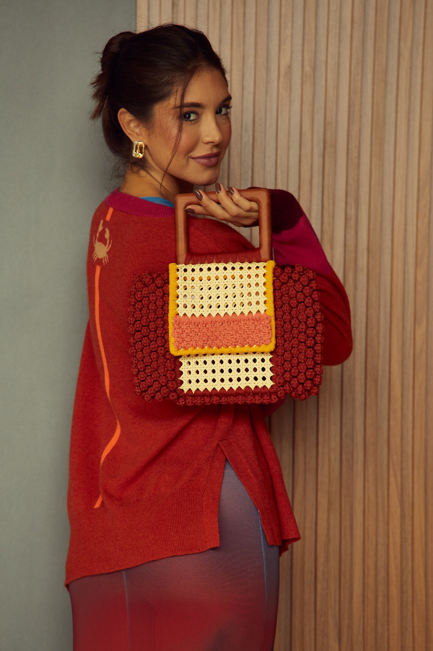 Orange Clutch Bag