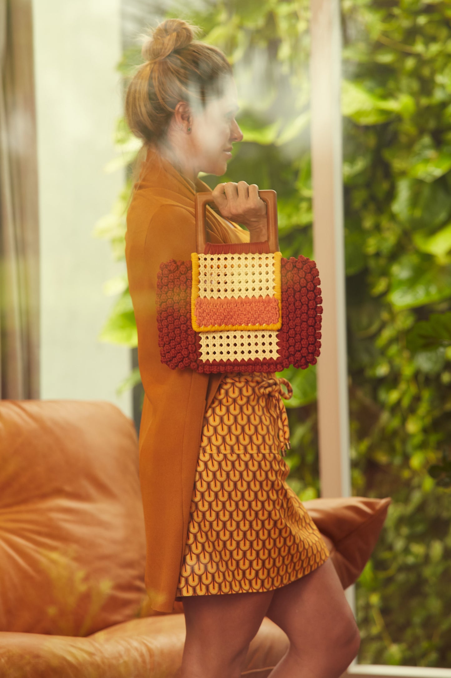 Orange Clutch Bag