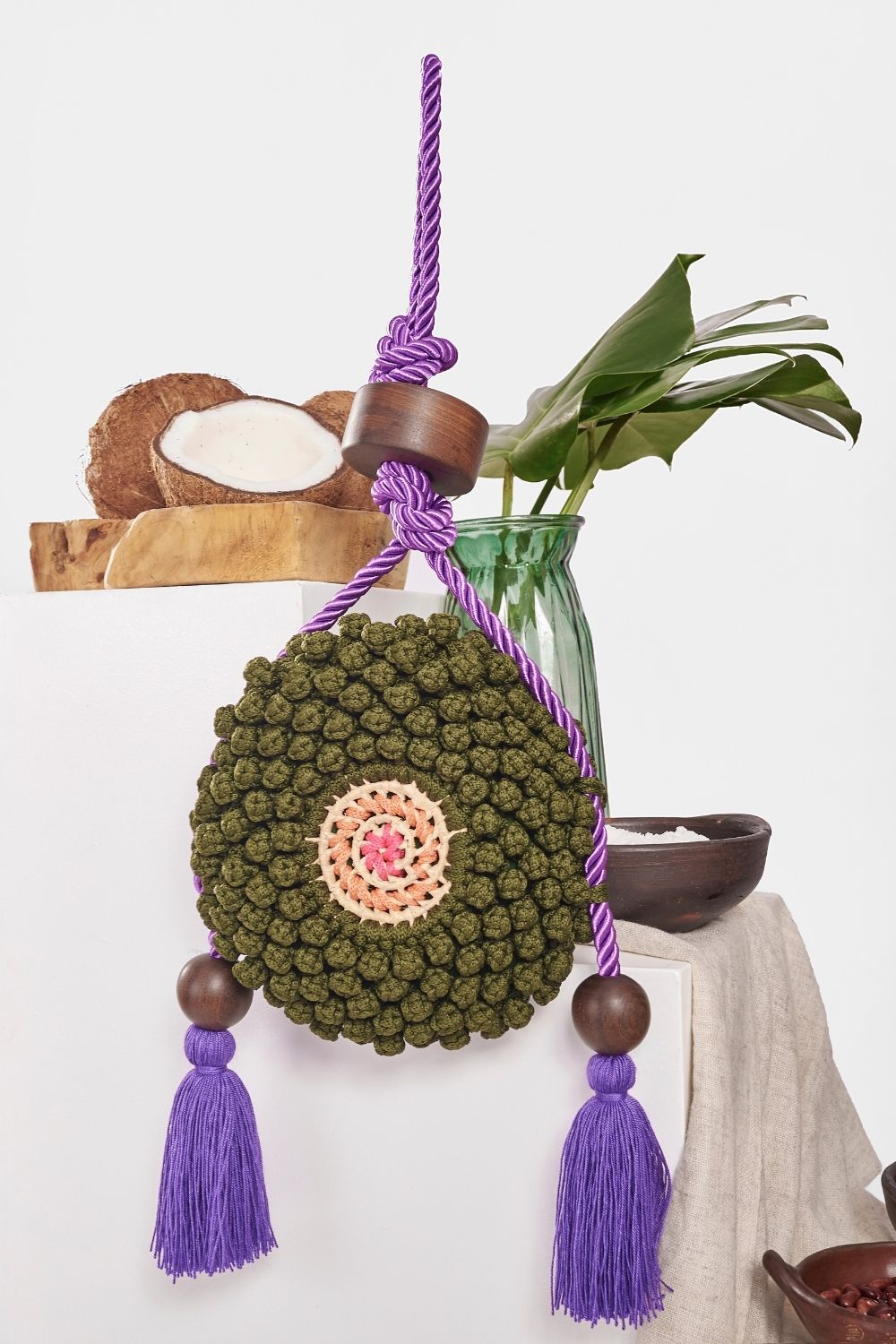 Green Eagle Eye Biju Bag
