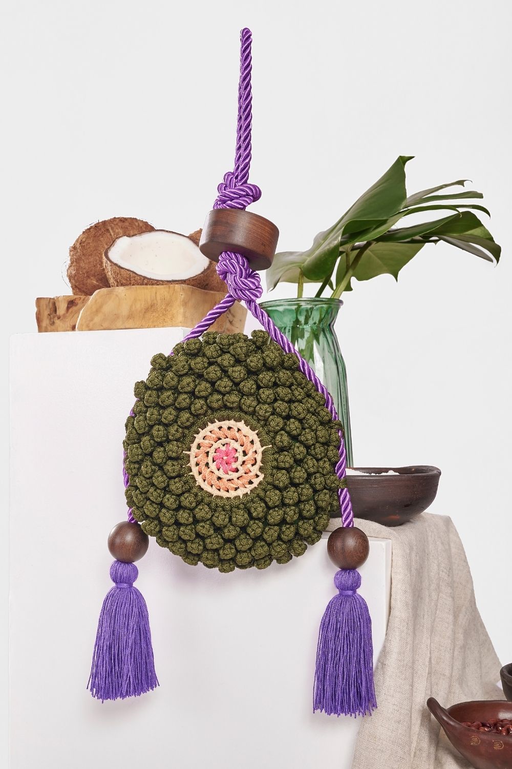 Green Eagle Eye Biju Bag
