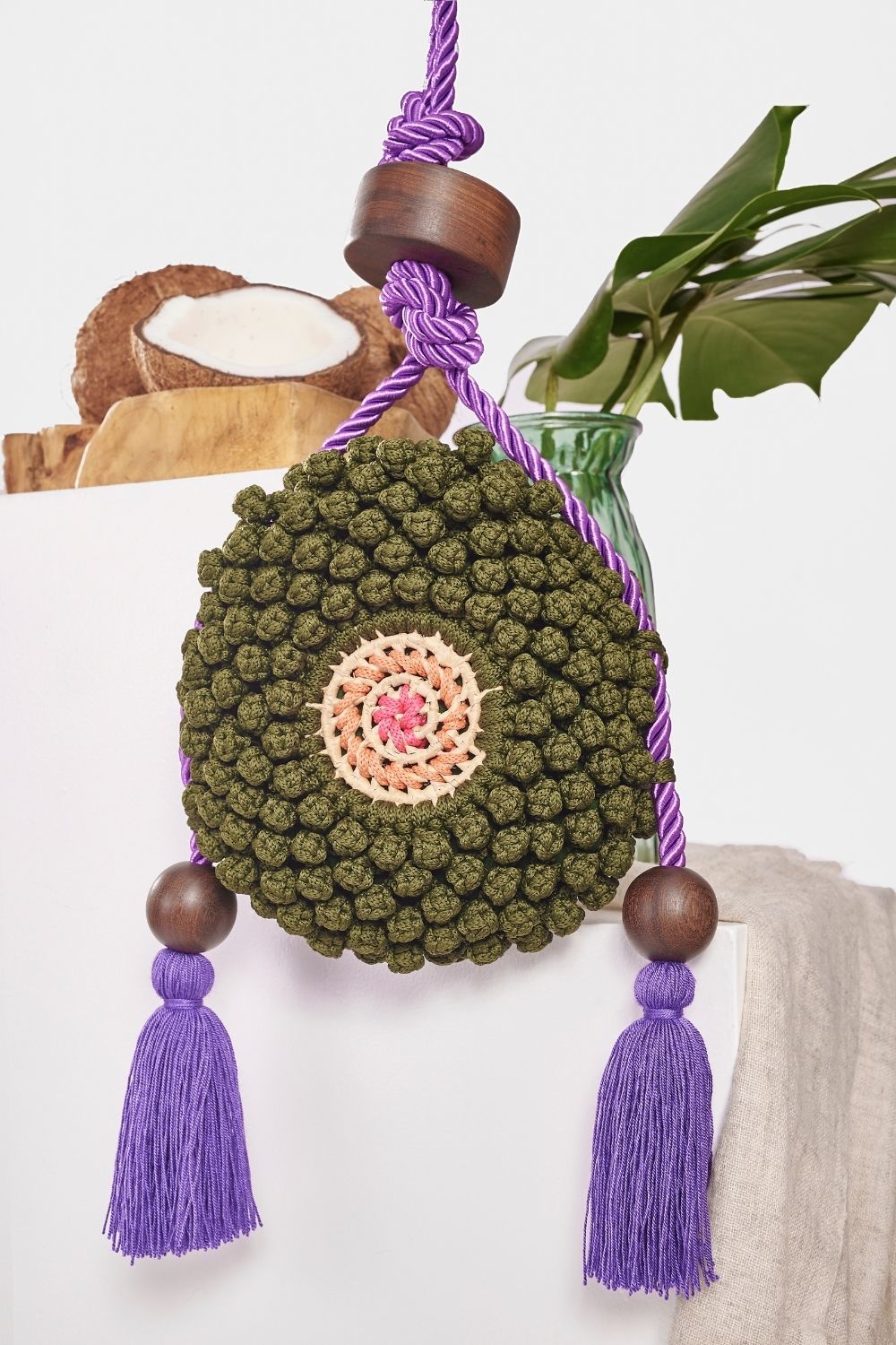 Green Eagle Eye Biju Bag