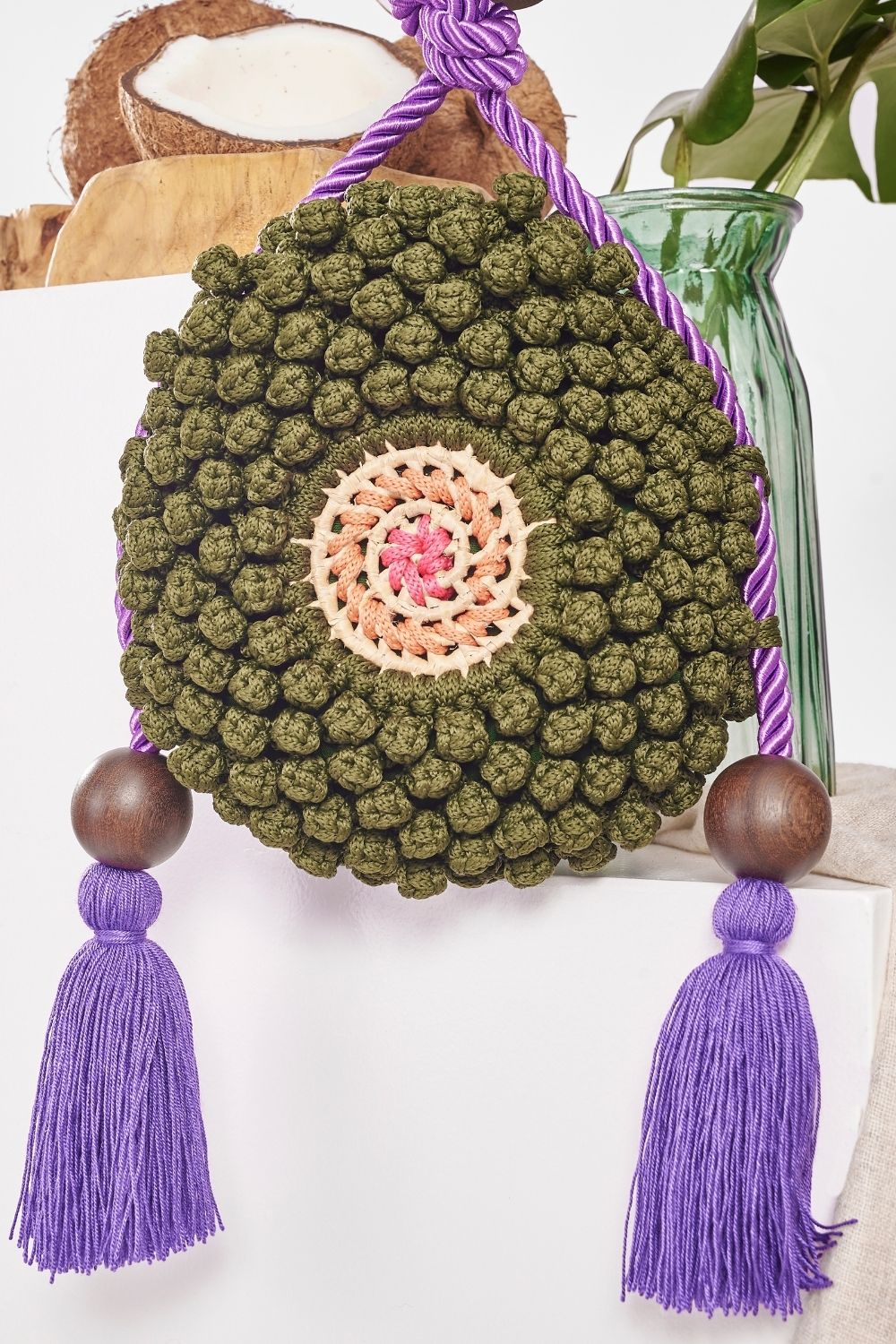 Green Eagle Eye Biju Bag