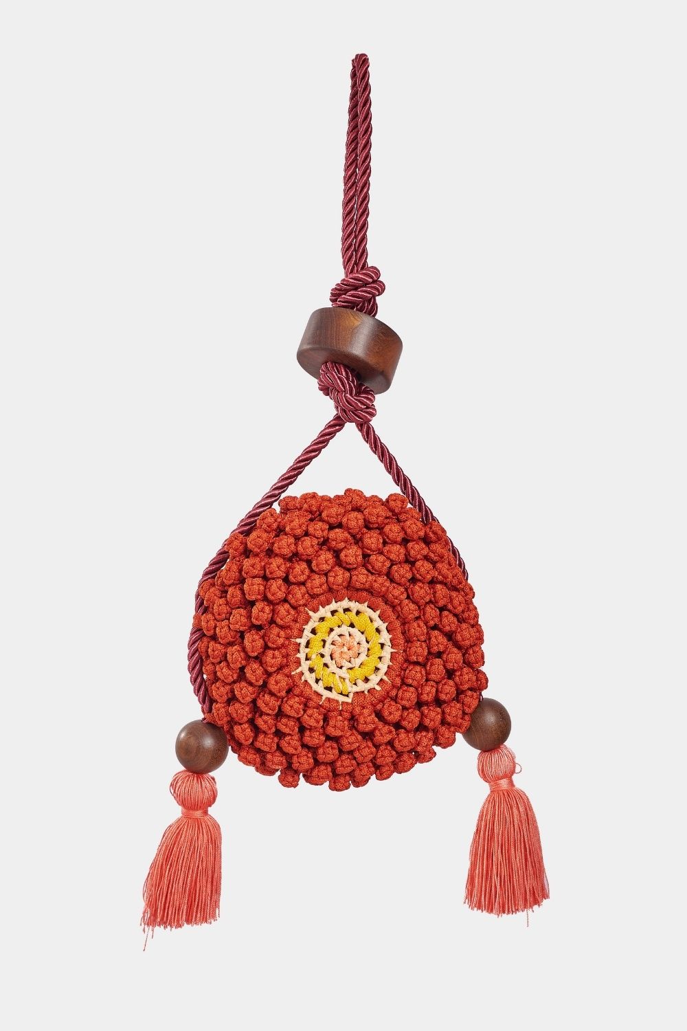 Orange Eagle Eye Biju Bag
